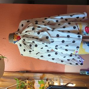 H&M Polka Dot Bow / Tie Neck blouse
